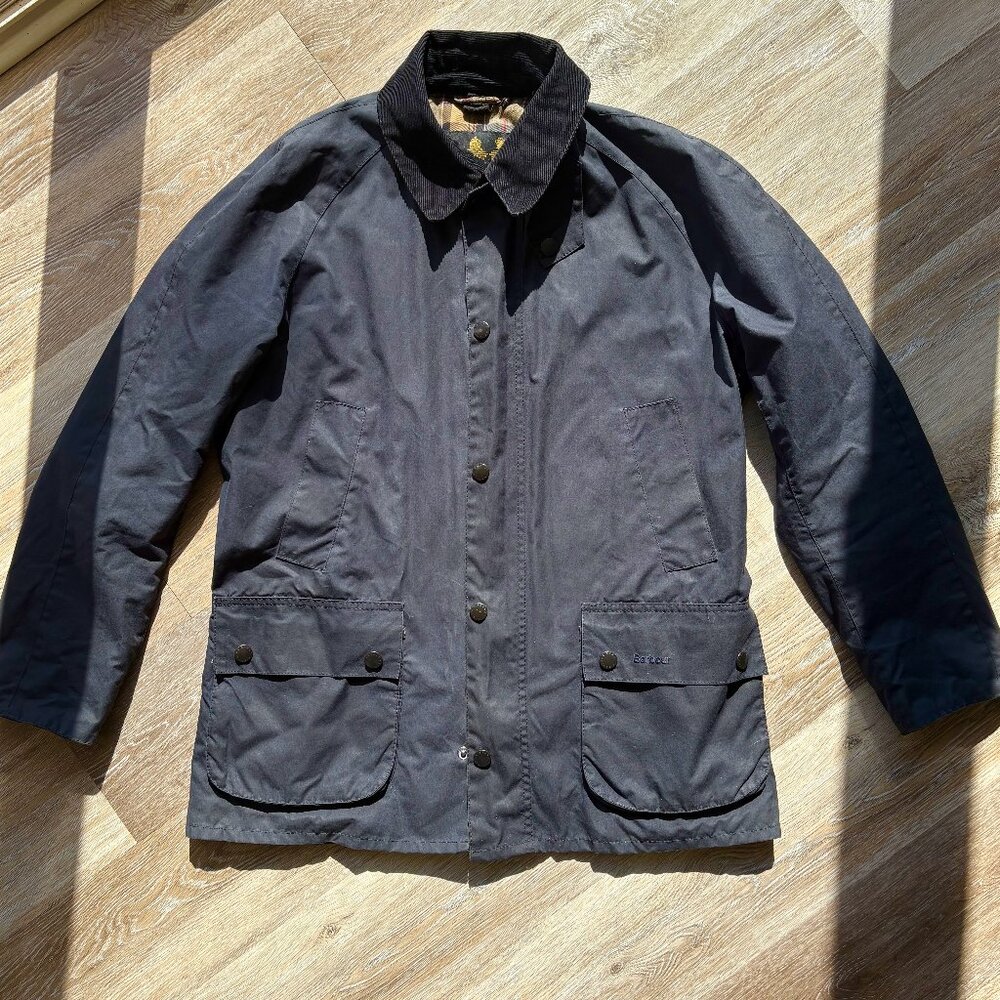 LARGE MENS BARBOUR TARTAN JACKET ASHBY WAXED